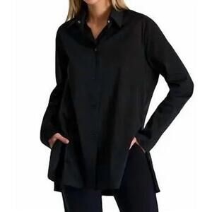 NEW SHAN angele classic shirt in black